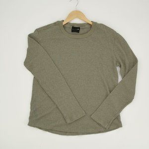 Monrow Olive Green Sweater/Shirt